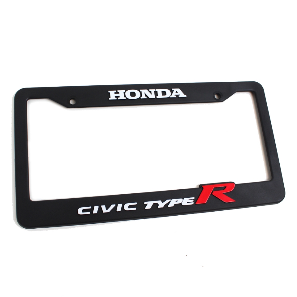Civic type r license outlet plate frame