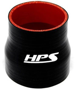 HPS Silicone Reducer Hose (Black) - 70mm > 76mm Length 3 in. (76mm)