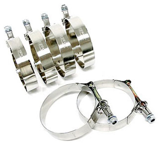 HPS Stainless Steel T-Bolt Clamp SAE 100 for 3.75" ID hose - Effective Size: 4.01"-4.33"