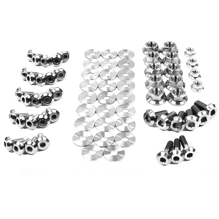 Evasive Motorsports Dress Up Bolts Titanium Full Engine Bay Kit Hyundai Genesis Coupe BK 09