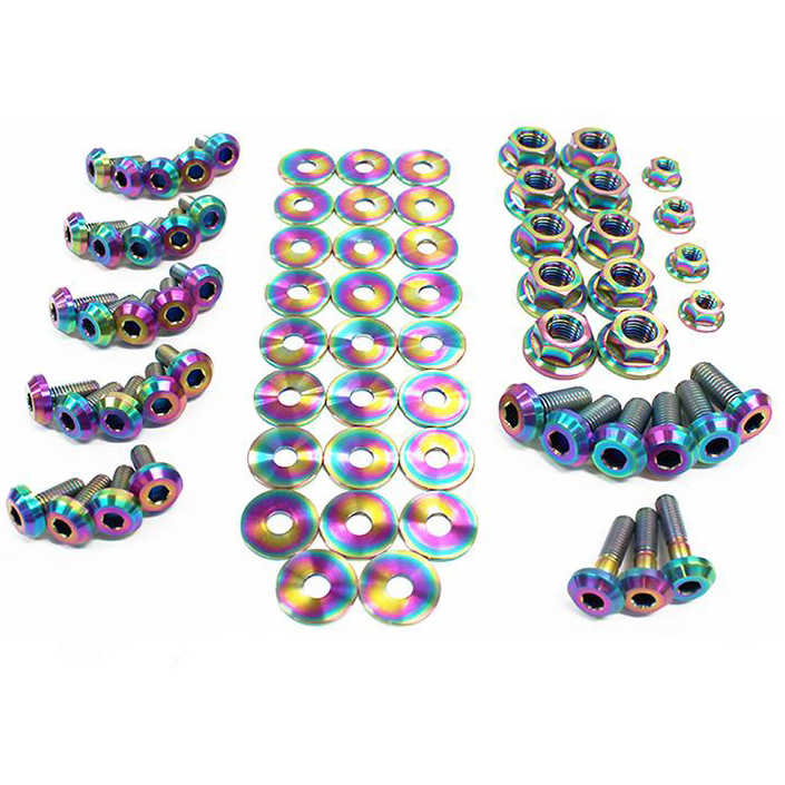 Evasive Motorsports Dress Up Bolts Titanium Full Engine Bay Kit Hyundai Genesis Coupe BK 09