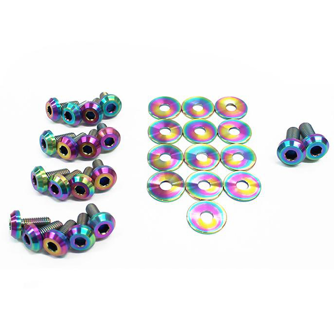 Evasive Motorsports Dress Up Bolts Titanium Partial Engine Bay Kit Hyundai Genesis Coupe BK