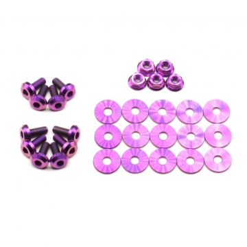 Dress Up Bolts Titanium Hood Kit - Honda Civic Type R 17-21 (Purple)