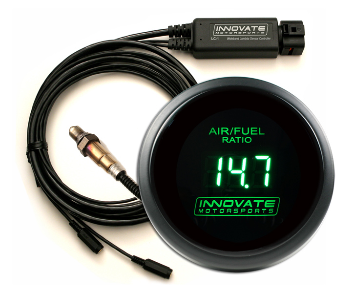Green Instruments O2 Sensor Evasive Motorsports: Innovate DB-Green Kit (Green LEDs, LC-2 & O2 Sensor)