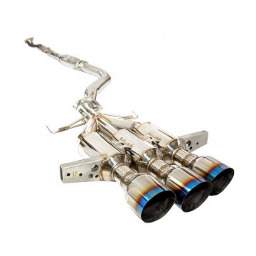 Invidia Gemini R400 Titanium Tip w/ Front Pipe Full Exhaust System - Honda Civic Type R FK8 17-21