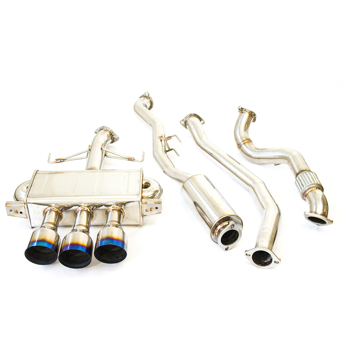 civicivi Evasive Motorsports: Invidia Q300 Gemini Triple Titanium Burnt