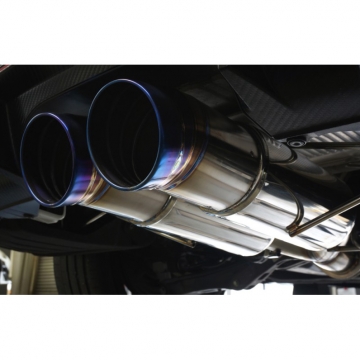 J's Racing SUS Exhaust Plus Dual 70RS (Street Legal) - Honda Civic Type R FK8 17-21