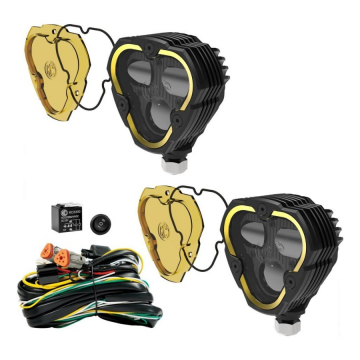 KC HiLiTES FLEX ERA 3 Dual Mode SAE Fog LED Light Pod Master Kit - 2-Light System