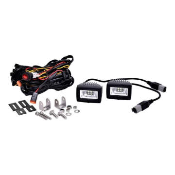 KC HiLiTES 2" C-Series C2 LED Backup Light - 2-Light System / 20W Flood Beam