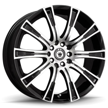 Konig Crown Wheel - 16x7.5 / Offset +40 / 5x110 / 5x115 (Gloss Black with Machine Face)