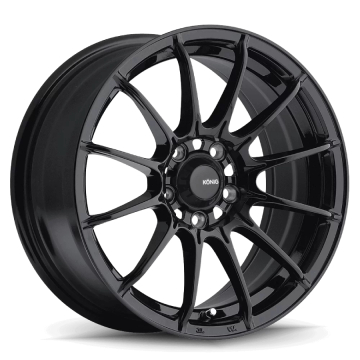 Konig Dial-In Flow Formed Wheel - 15x7.0 / Offset +35 / 4x100 (Gloss Black)