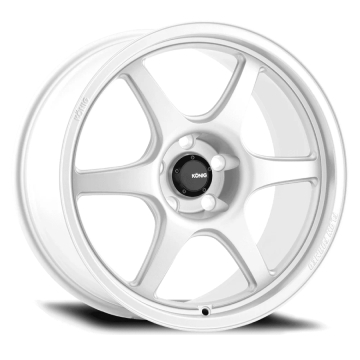 Konig Hexaform Flow Formed Wheel - 15x7.5 / Offset +35 / 4x100 (Gloss White)