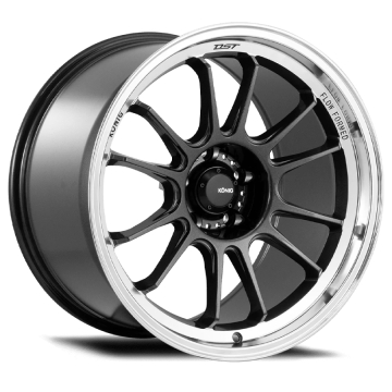 Konig Hypergram Flow Formed Wheel - 15x7.5 / Offset +35 / 4x100 (Metallic Carbon with Machined Lip)