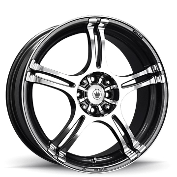 Konig Incident Wheel - 13x5.5 / Offset +38 / 4x100 / 4x114.3 (Graphite with Machined Face)