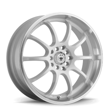 Konig Lightning Wheel - 16x7.0 / Offset +40 / 4x100 / 4x114.3 (Gloss White with Machined Lip)