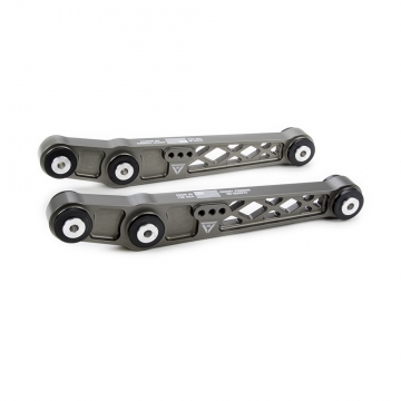 Voodoo13 Rear Lower Control Arm (Hard Anodized Clear/Grey) - Acura Integra 90-01 ex. Type R, Honda Civic 89-95, CRX 89-91