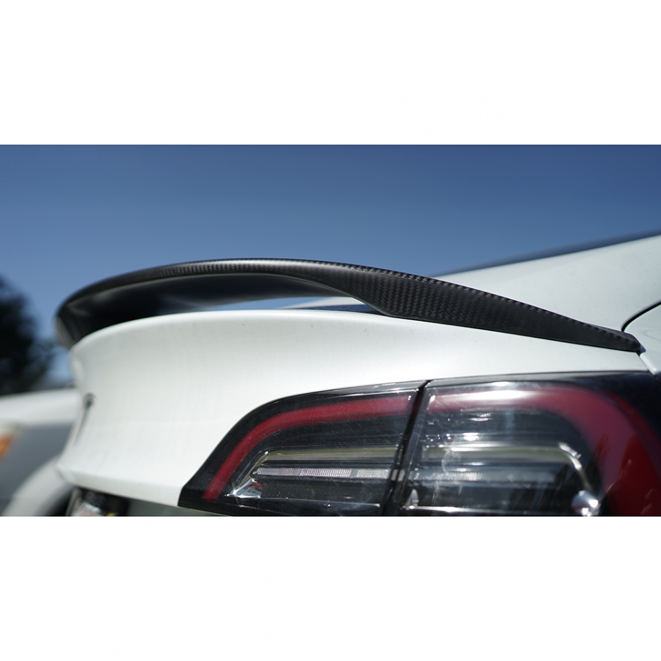 Evasive Motorsports: MCP Carbon Fiber Spoiler - Tesla Model 3 17-23