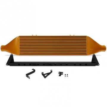 Mishimoto Front-Mount Intercooler w/Crash Beam (Gold) - Subaru WRX STI 08-14