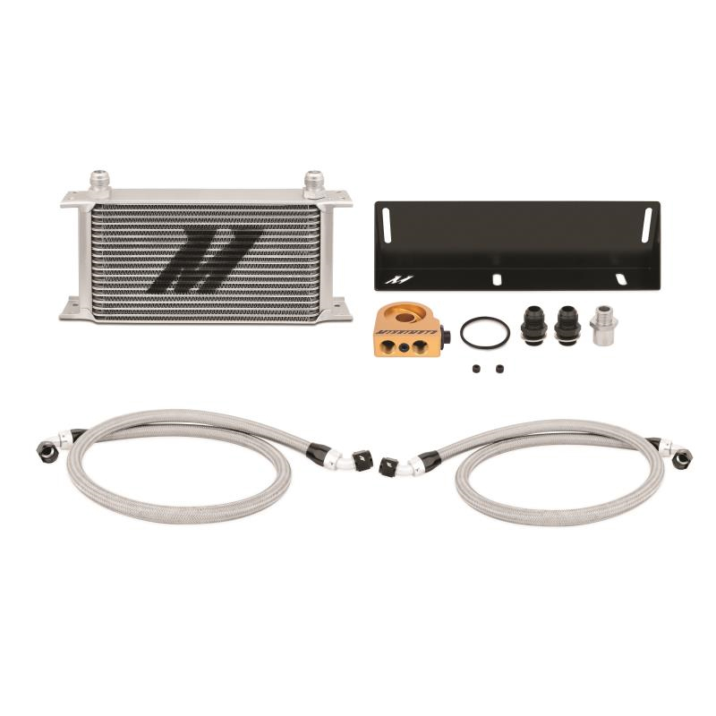 Mishimoto 2018+ Ford Mustang GT Thermostatic Oil Cooler Kit - Black