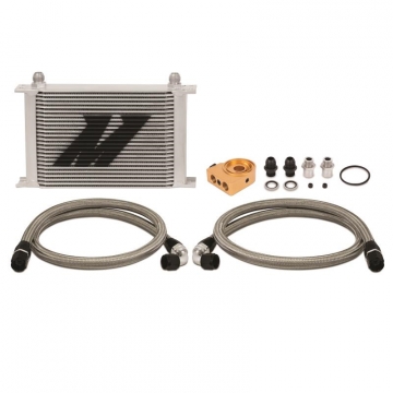 Mishimoto - Universal Thermostatic 25 Row Oil Cooler Kit (Silver)