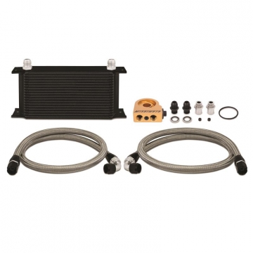 Mishimoto - Universal Thermostatic 19 Row Oil Cooler Kit (Black)
