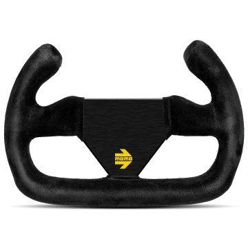 Momo Mod 12 Cut Steering Wheel - 250mm (Black Suede / Cut)