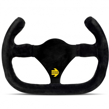 Momo Mod 27 Cut Steering Wheel - 270mm (Black Suede / Cut)