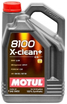 Motul Synthetic Engine Oil 8100 X-Clean+ 5w30 5L (1.3 gal.)