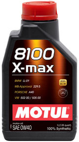 Motul Synthetic Engine Oil 8100 X-Max 0w40 1L (1.05 qt.)