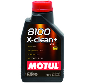 Motul Synthetic Engine Oil 8100 X-Clean+ 5w30 1L (1.05 qt.)
