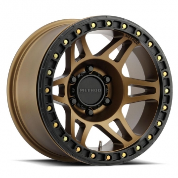 Method Race 106 Beadlock Wheel - 17x9.0 / Offset -44 / BS 3.5in / 5x5 (Bronze)