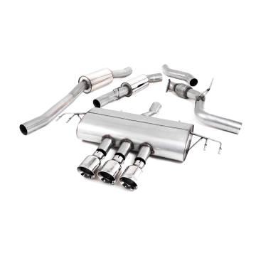 Milltek Cat Back Exhaust System (Resonated / GT-100 Polished Tips) - Honda Civic Type R FK8 17-21