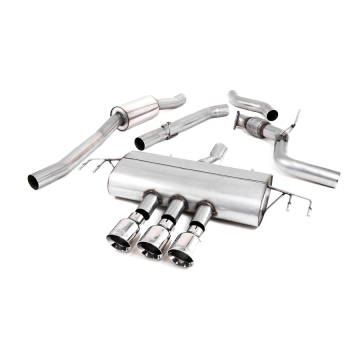 Milltek Cat Back Exhaust System (Road+ Part Resonated / GT-100 Polished Tips) - Honda Civic Type R FK8 17-21
