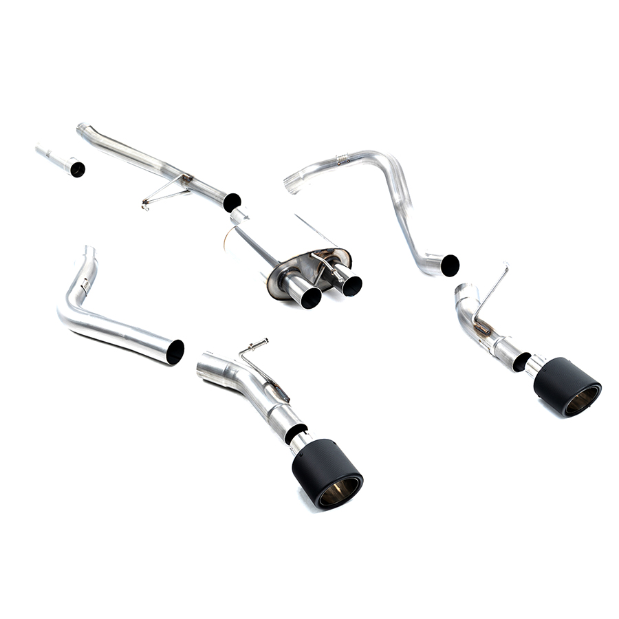 Corsa 2020-2024 Jeep Gladiator JT 3.0in Cat-Back Touring Single Side Exit w/ Turn Down Tip