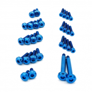 Dress Up Bolts Stage 2 Titanium Engine Kit  - Nissan RB26 Engine (Blue)