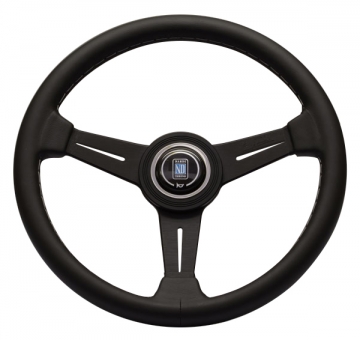 Nardi Classic - 340mm (Black Leather w/ Grey Stitch)