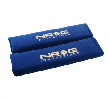 NRG Seat Belt Pads 2.7" (wide) x 11" - Blue (2piece) Short