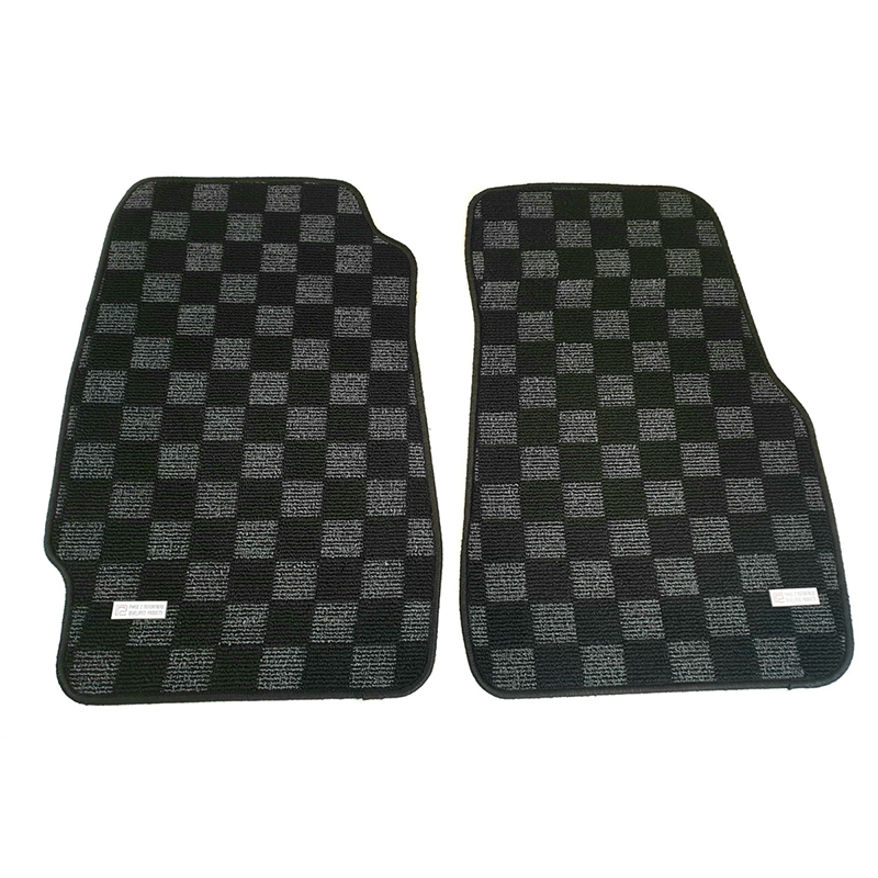 Evasive Motorsports Phase 2 Motortrend Checkered Race Floor Mats (Dark