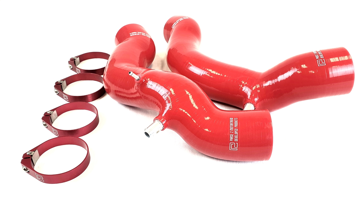 Evasive Motorsports Phase 2 Motortrend Accordion Hose Kit (Red