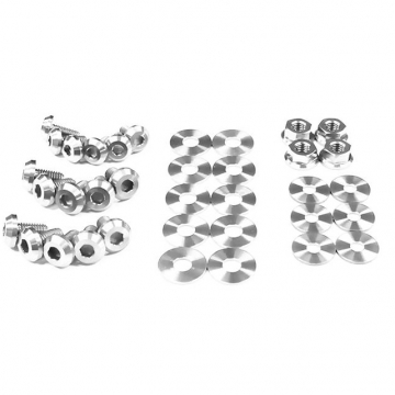 Dress Up Bolts Titanium Hood Kit - Pontiac Firebird / Trans Am F-Body 98-02 (Polished)