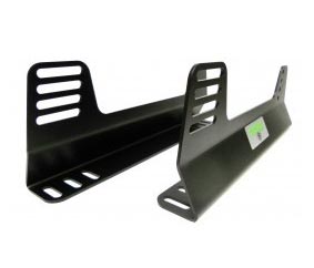 Planted Seat Bracket - Steel Offset Universal Side Mount- Black
