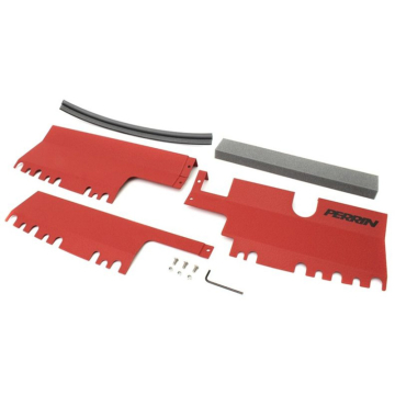 Perrin Radiator Shroud (Red) - Subaru WRX / STI (With or Without OEM Intake Scoop) 15-21