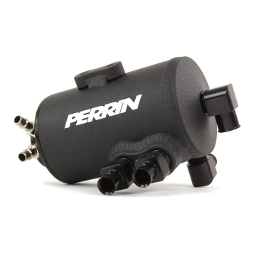 Perrin Air Oil Separator (Black) - Subaru WRX / STI (With FMIC) 02-07