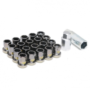 Project Kics R26 Black Chrome Locks and Lug Nuts - 12x1.25