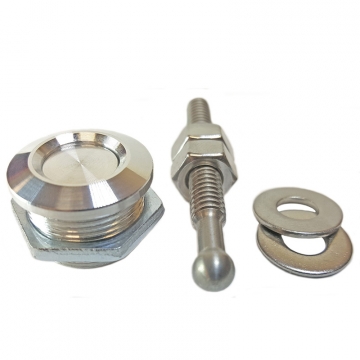 Quik Latch Brushed Aluminum Mini Latch QL-25 (.875" / 22mm)