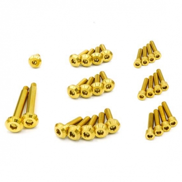 Dress Up Bolts Stage 1 Titanium Engine Cover Kit - Nissan RB25 Engine (Gold)