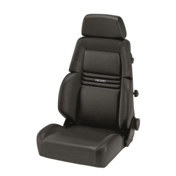Recaro Expert S Seat - Black Am Vinyl Bolster / Black Am Vinyl Insert / Silver Logo