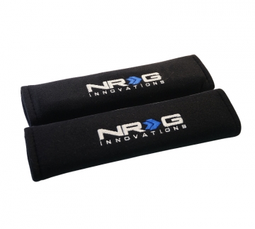 NRG Seat Belt Pads 2.7" (wide) x 11" - Black (2piece) Short