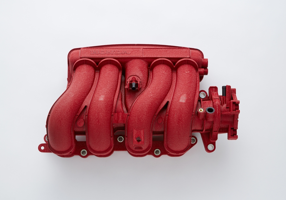 Evasive Motorsports: Spoon Sports Intake Chamber (Red) - Honda Fit GK5
