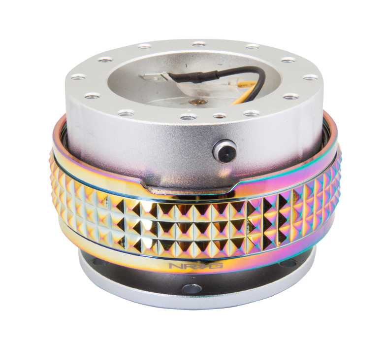 NRG Quick Release Kit - Pyramid Edition - Silver Body / Glow In The Dark Pyramid Ring main image 1